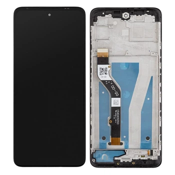 Дисплей для Motorola XT2135 Moto G60, з тачскріном, в рамці, Black