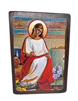 Икона Альбина Святая (на дереве) 170*230 мм