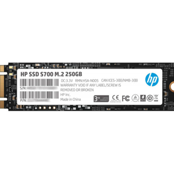 Твердотельный накопитель SSD HP S700 250GB M.2 2280 SATA III 3D NAND Retail (2LU79AA#)