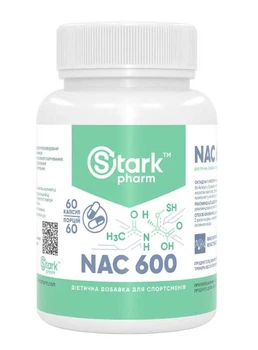 Натуральна добавка Stark Pharm NAC 600 мг 60 капсул