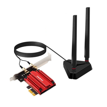 Трехдиапазонный сетевой адаптер карта Wi-Fi 6GHz 5374 Mbps с Bluetooth 5.3 внешней антенной (477866-Prob)