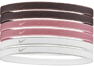 Zestaw opasek do włosów Nike Swoosh Sport N1002008125OS 6 szt (887791763297)