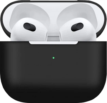Чехол для наушников Make для Apple AirPods 3 Silicone Black (MCL-AA3BK)