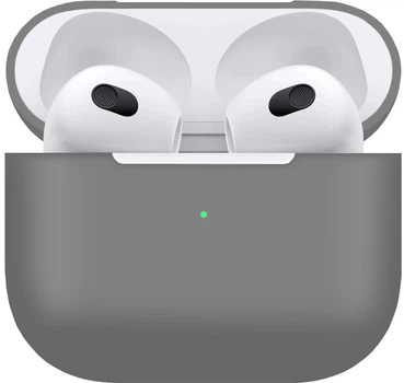 Чехол для наушников Make для Apple AirPods 3 Silicone Gray (MCL-AA3GR)