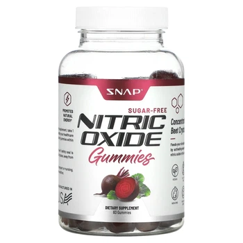 Формула с оксидом азота Snap Supplements, Nitric Oxide Gummies, Sugar-Free , 60 Gummies (11966723)