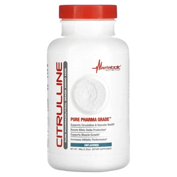 Формула с оксидом азота Metabolic Nutrition, Citrulline, Unflavored, 3.52 oz (100 g) (11966809)