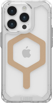 Панель Urban Armor Gear Plyo для iPhone 15 Pro Max з MagSafe Transparent/Gold (840283910074)