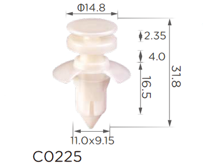 Крепление карты двери Ford, Lincoln, Chevrolet, Jaguar (W704958-S300, W704958S300, 1W6Z238A90AA, 15745)