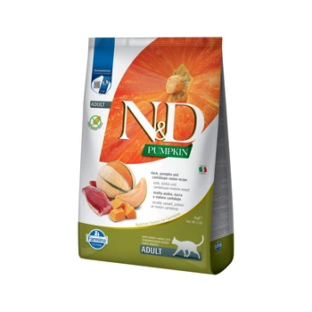 Сухий корм для котів Farmina N&D Grain Free Pumpkin Adult 5 кг - качка, гарбуз та диня