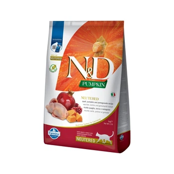 Сухий корм для котів Farmina N&D Grain Free Sterilized 5 кг - перепілка та гарбуз