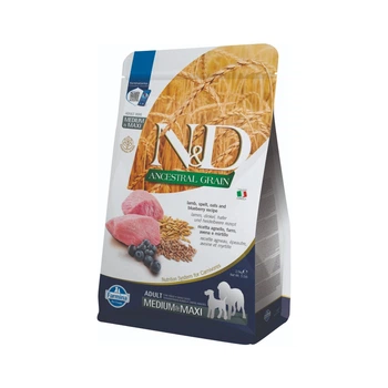 Cухий корм для собак Farmina N&D Low Grain Medium & Maxi Adult 2,5 кг - ягня, спельта, овес та чорниця