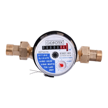 Счетчик холодной воды Gidrotek E-T 1,6U 110мм (GSR-000003372)