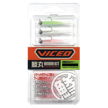 Набір морських приманок Viceo Aji Mebaru Worm Kit 1.8" 1.5г KM Pink