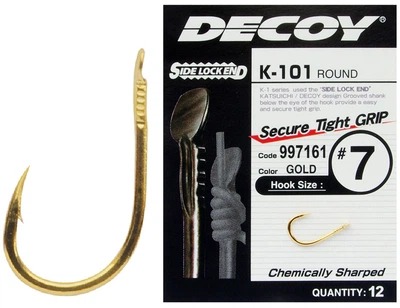 Крючок Decoy K-101 Round 07, 12 шт / уп