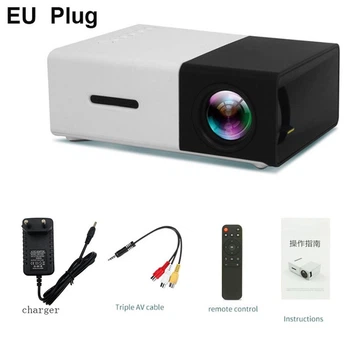 Міні портативний мультимедійний проектор з динаміком Byintek Led Projector YG300