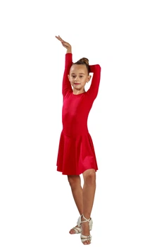 Платье для бальных танцев Dance & Sport N 97 бифлекс Красный 2XL/134-140