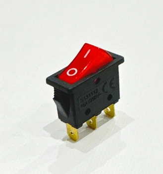 Кнопка с подсветкой ,250V 3 контакта ON-OFF
