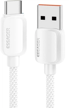 Кабель Essager Breeze USB Cable USB-A to Type C 1 м White 100W (EXC7A-WL02-P)