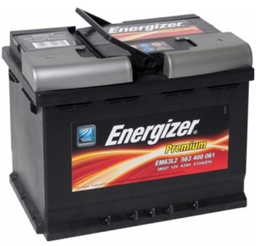 Аккумулятор 63Ah-12v Energizer Prem.(242х175х190), R,EN610(563400061) пр-во ENERGIZER