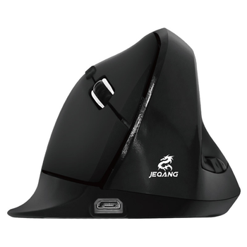 Беспроводная вертикальная мышь JEQANG JW-583 2.4G (Black) (194576)
