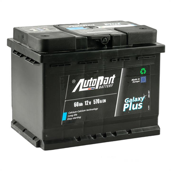 Батарея аккумуляторная AutoPart Galaxy Plus 12В 60Ач 570A(EN) L+(ARL058047) пр-во AUTOPART