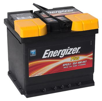 Батарея аккумуляторная Energizer Premium 12В 52Ач 470A(EN) R+(552400047) пр-во ENERGIZER