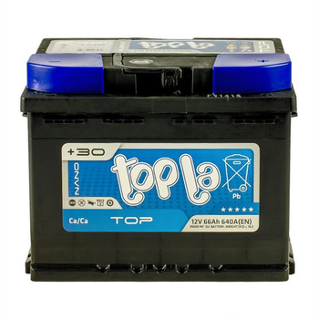 Батарея аккумуляторная Topla Top 12В 66Ач 640A(EN) R+(118666) пр-во TOPLA