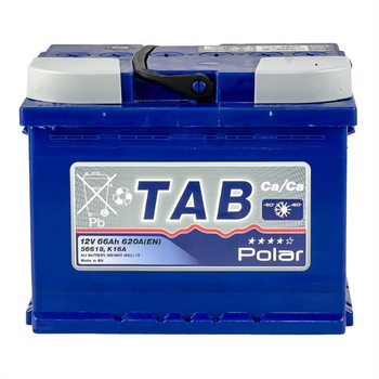 Батарея аккумуляторная Tab Polar Blue 12В 80Ач 620A(EN) R+(121066) пр-во TAB