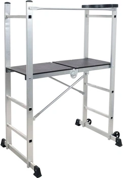 Składane rusztowanie YATO z platformą 2 koła 154 x 113.5 x 86 cm (YT-30610)  