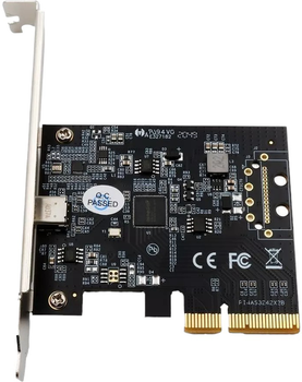 Карта розширення Exsys EX-12011 PCI-E x 1 - 1 x USB Type-C 3.2 Gen 2x2 (EX-12011)