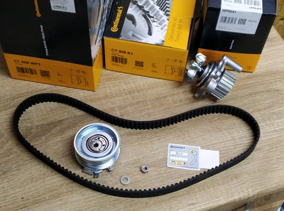 Ремень ГРМ Комплект с помпой CONTITECH CT908 WP2 VOLKSWAGEN CADDY, T5 03->