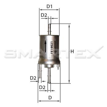 Фильтр топливный SMARTEX FF19021 (SCT ST 6091, PP 836/2)