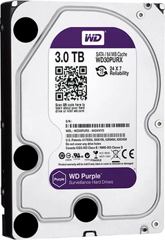 Жесткий диск Western Digital Purple 3TB 64MB 5400rpm WD30PURX 3.5 SATA III
