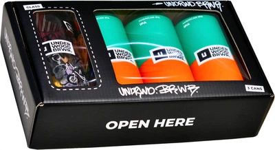 Набір пива Underwood Brewery Culture IPA Middle Set світле нефільтроване 6% 0.33 л x 3 шт + келих (4820224361260)