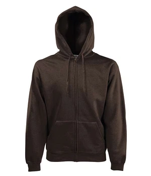 Толстовка чоловіча Fruit of the Loom Premium hooded sweat jacket S Шоколадний (0620340CQS)