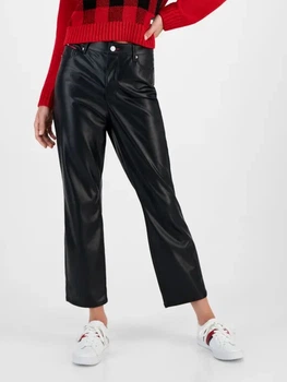 Брюки из искусственной кожи женские Tommy Hilfiger 930815043 32 Черные (1159810486)