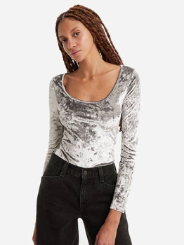 Лонгслів довгий жіночий Levi's 334101971 L Сірий (1159810462)