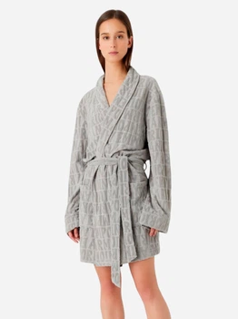Халат женский велюровый Emporio Armani 789810257 One size Серый (1159809631)