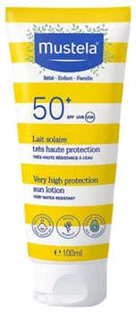 Сонцезахисне молочко для дітей Mustela Lait Solaire Très Haute Protection Bébé-Enfant-Famille SPF50+ 100 ml