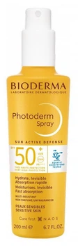 Сонцезахисний спрей для обличчя та тіла BIODERMA Photoderm Spray SPF50+ 200 ml