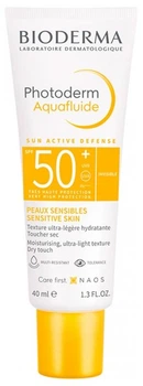 Сонцезахисний аквафлюїд для обличчя Bioderma Photoderm Aquafluide Sun Active Defense SPF50+ 40 ml