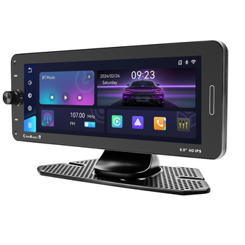 Сенсорный автомобильный монитор IPS 6.9 дюйма пульт на руль с Apple CarPlay и Android Auto