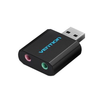 Звуковая плата Vention Audio USB 2х3, 5mm jack Metal (VAB-S17-B)