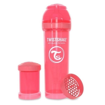 Пляшечка для годування Twistshake персикова 330 мл (78033)