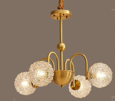 LED-Люстра Мозаїка , Золота - 4 плафонів