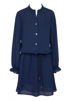 Платье школьное для девочки SLY 203/S/19 синее 140