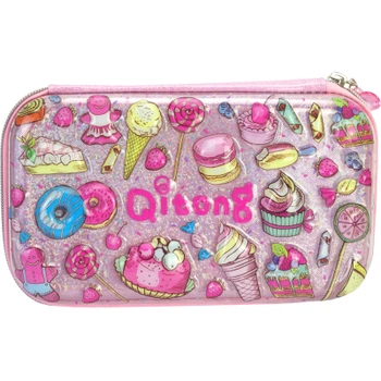 Пенал Cool For School с тиснением 1 отделение Розовый (QT-5781-Pink)