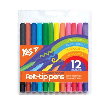 Фломастери YES 12кол. 650459 Erudite /650459/