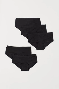 Трусы черные 5шт H&M 146-152см (400098441)