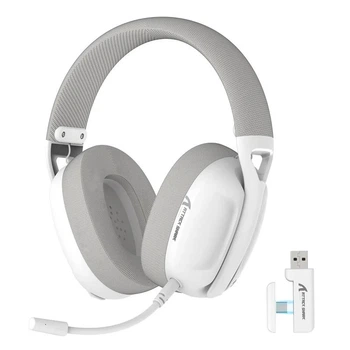 Геймерська бездротова (Bluetooth + 2,4G) гарнетура Attack Shark L80 (вага 180 гр) White (L80W)